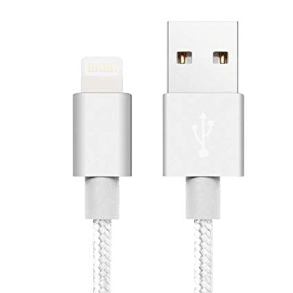 Pronto Silver Braided USB to Lightning Cable 2M