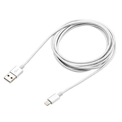 Pronto Silver Braided USB to Lightning Cable 2M