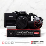 Pre-Owned Canon EOS 500D with 18-55mm Lens, 2 batteries, strap and charger
