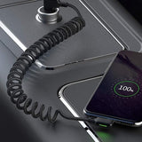 Mcdodo [Type-C] Anti Winding Cable, 90 Degree QC 4.0 USB C Charging Data Coiled Cable