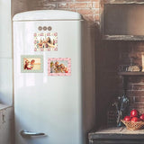 Shot2go Pack of 3 Magnetic Photo Fridge Frames 4x6 Vintage Floral