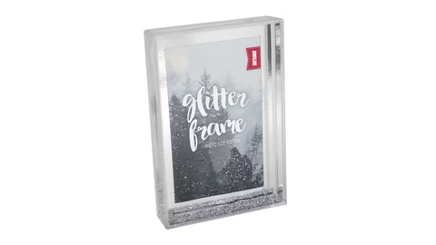 Shot2Go Silver Glitter Photo Frame