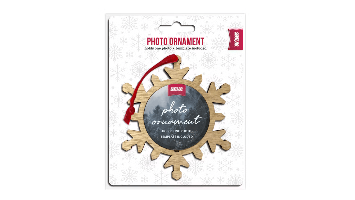 Shot2Go Christmas Snowflake Photo Ornament