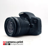 Pre-Owned Canon EOS 550D with EFS 18-55mm Lens, strap, charger and battery