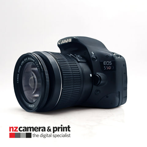 Pre-Owned Canon EOS 550D with EFS 18-55mm Lens, strap, charger and battery