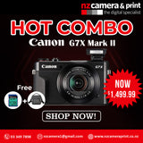 Hot Combo offer - Canon Powershot G7X Mark II - Vlog Camera + 128 GB SDXC Memory Card + Camera Bag