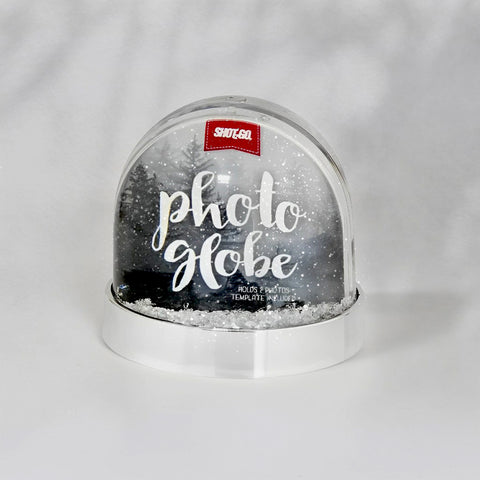Shot2Go Photo Snow Glitter Globe - Silver