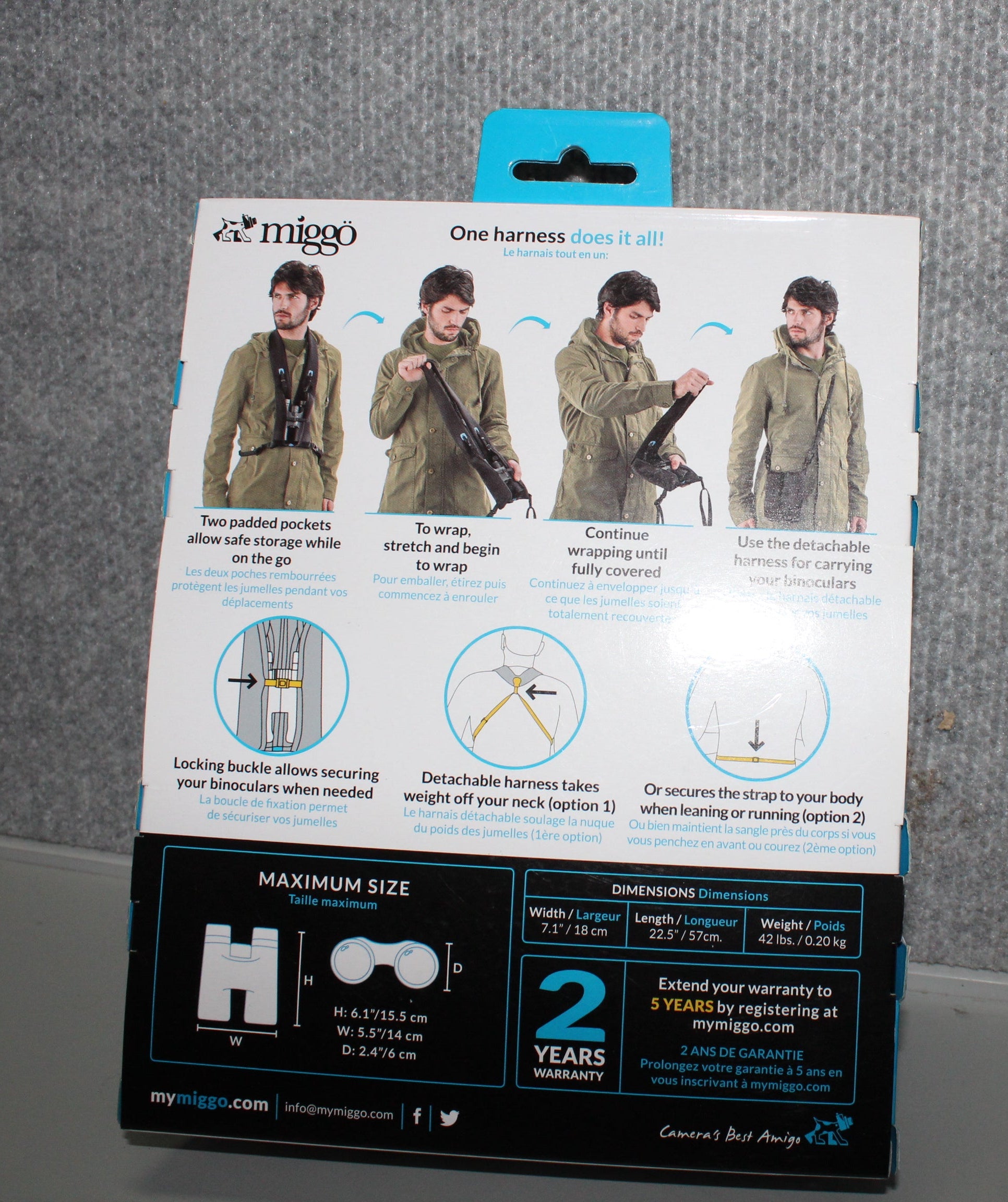 Binocular strap and wrap.