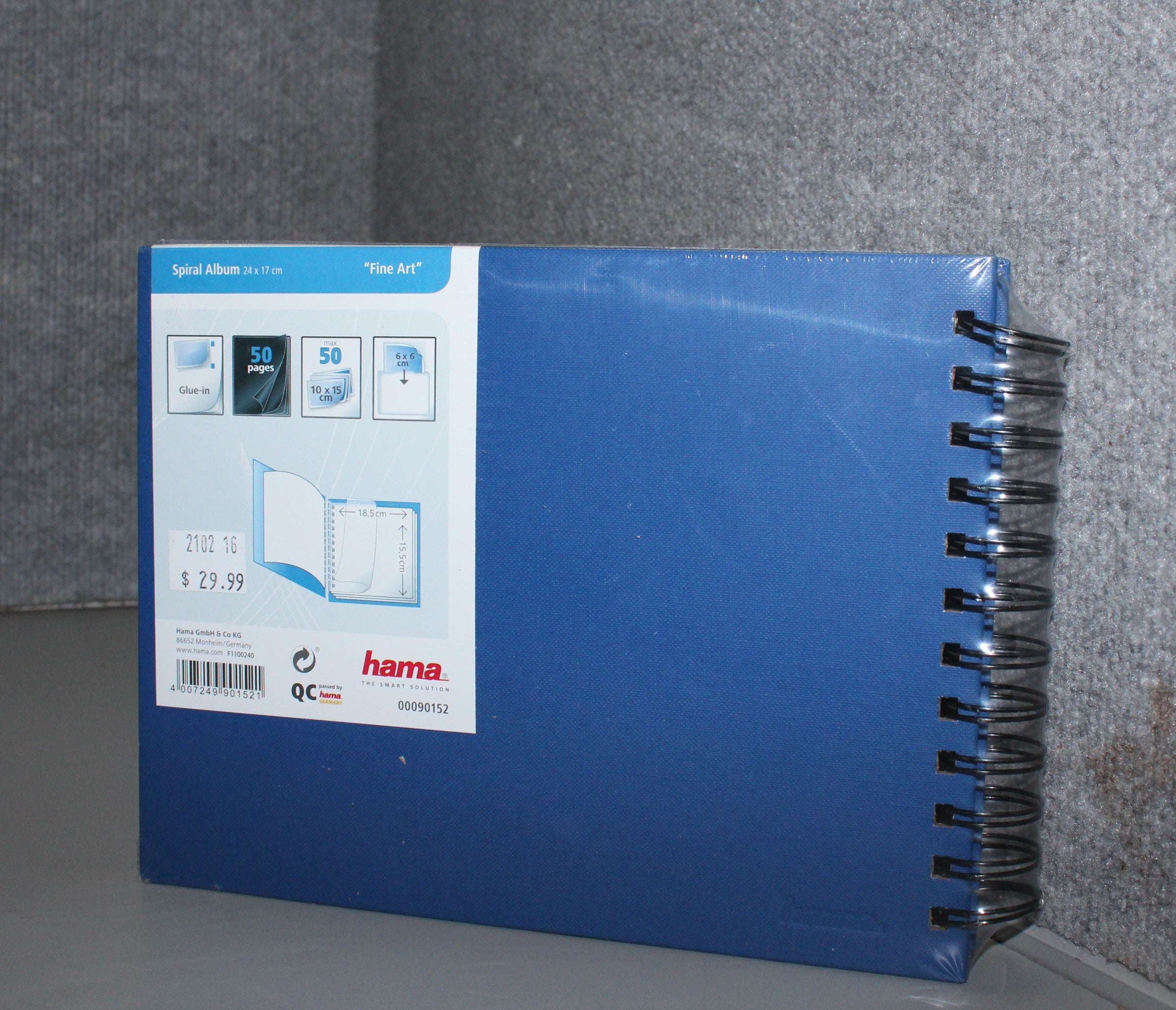 Spiral album - 18.5cm x 15.5cm