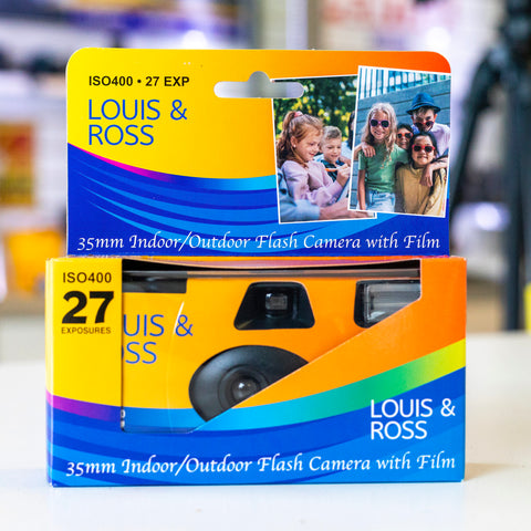 Louis and Ross single use 35mm camera with film