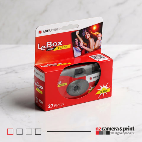 Agfa Le Box Flash Disposable Film Camera 27exp