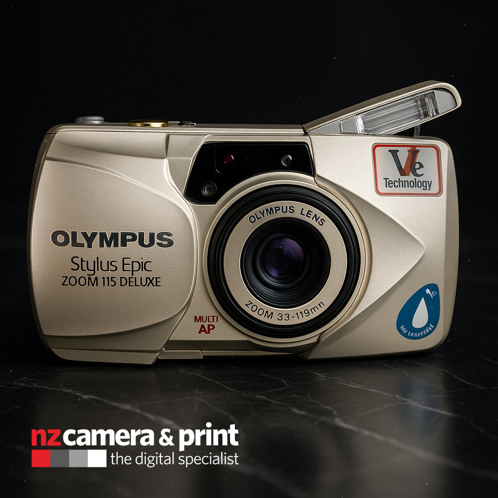 Pre-Owned Olympus Stylus Epic Zoom 115 Deluxe with Bag, 1 Film Roll & Battery