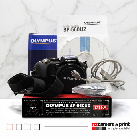 Pre-Owned Olympus SP-560 UZ Digital Camera Bundle