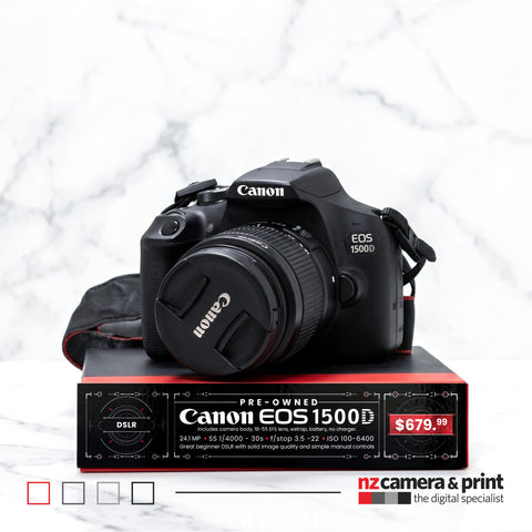 Pre-Owned Canon EOS 1500D with 18-55mm Lens Bundle