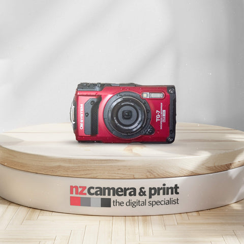 OM-SYSTEM Tough TG-7 Digital Camera (Red)