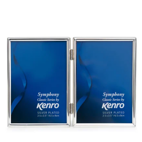 Kenro Symphony Classic Frame DOUBLE 2.5″x3.5″ – Silver