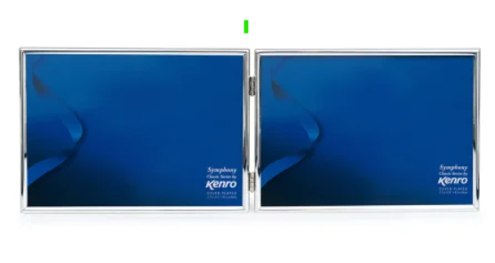 Kenro Symphony Classic Frame – Landscape – DOUBLE 6″x 4″ – Silver