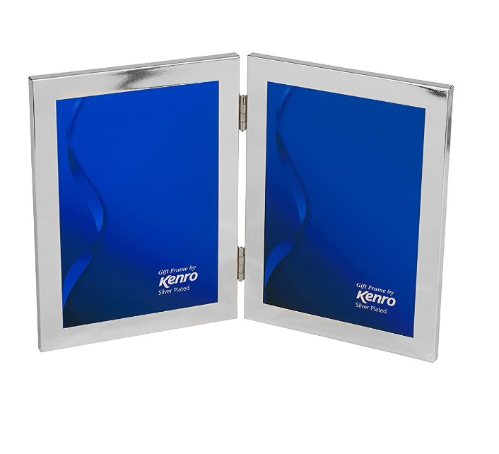 Kenro Symphony Elegant Frame DOUBLE 5″x7″ – Silver