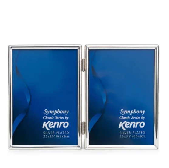 Kenro Symphony Classic Frame DOUBLE 3.5″x 5″ – Silver