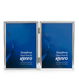 Kenro Symphony Classic Frame DOUBLE 3.5″x 5″ – Silver