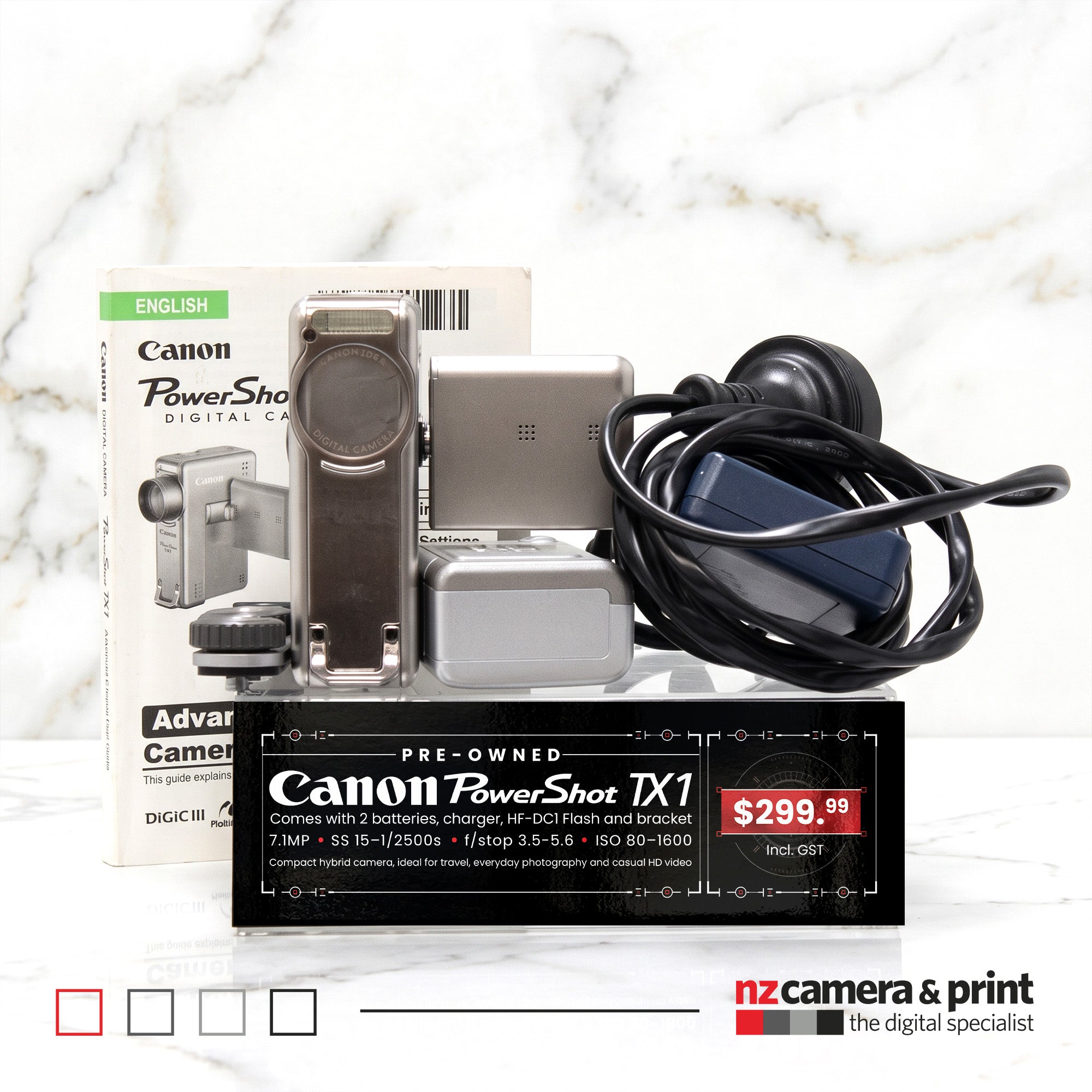 Pre-Owned Canon Powershot TX1 Bundle
